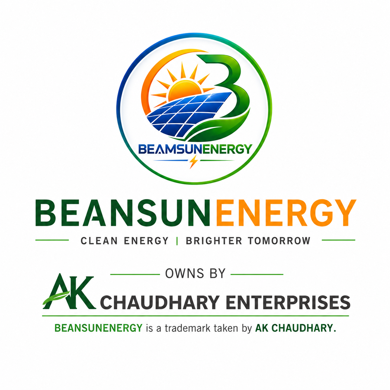Beam Sun Energy, Clean Energy Brighter Tomorrow, by A.K. Chaudhary